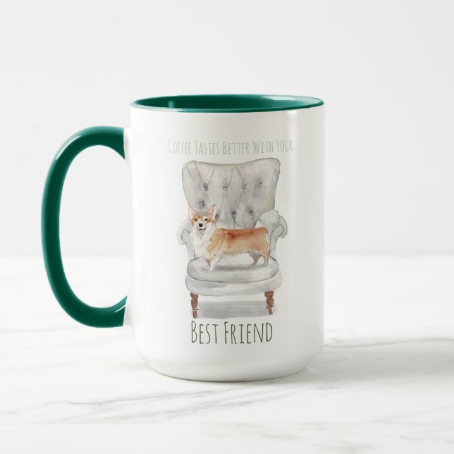 Coffee Tastes Better...Corgi Mug (Left)