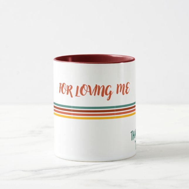 Coffee, tea mug with love message (Center)