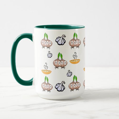 Coffee Tea Mugs Onions Garlic Cooking Mug