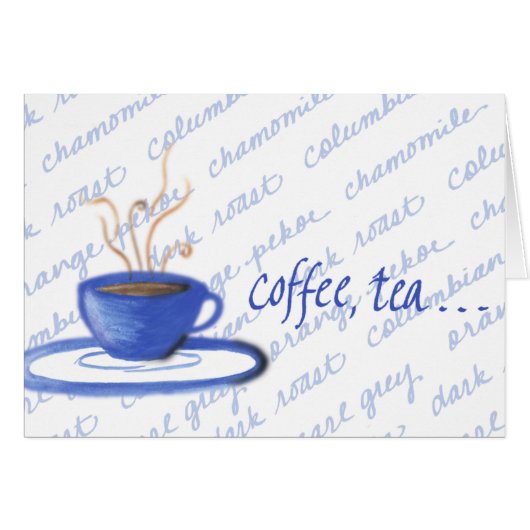 Coffee, Tea or Me? Cards (Front Horizontal)