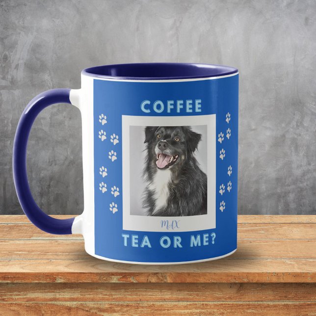 Coffee Tea Or Me Personalized Photo Mug (Personalized Photo Mug - Coffee Tea or Me)