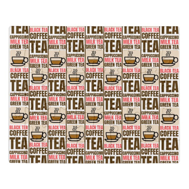 COFFEE TEA PATTERN, Puzzle (Puzzle Horizontal)