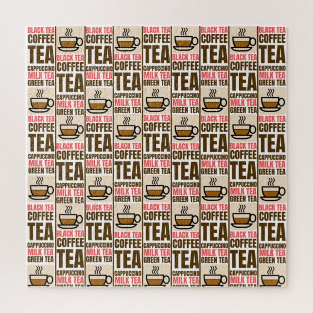 COFFEE TEA PATTERN, Puzzle (Vertical)