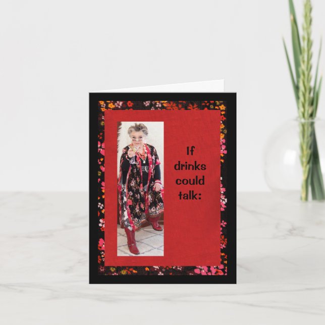 Coffee, Tea, Tequila Humorous Card (Front)