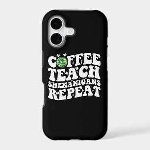 Coffee Teach Shenanigans Repeat Disco Ball Teacher iPhone 17 Case