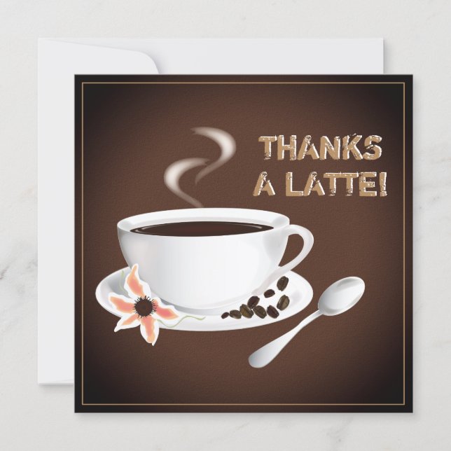 Coffee | Thank You Note Card (Front)