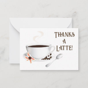 Coffee Thank You Note Card