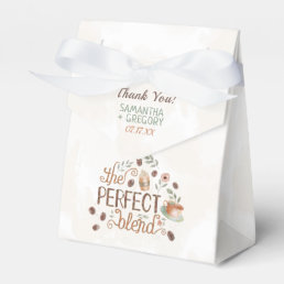 Coffee The Perfect Blend Bridal Wedding Shower Favor Boxes