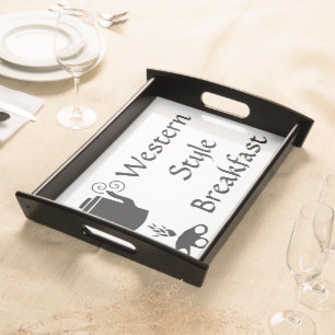 Coffee the Western Style Breakfast Serving Tray