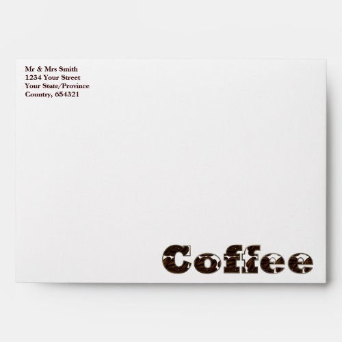 Coffee The Word Envelopes