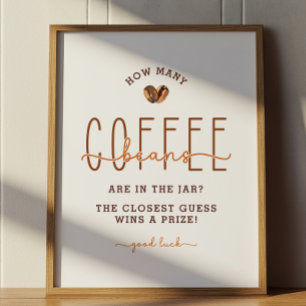 Coffee Theme Baby Shower Guessing Game