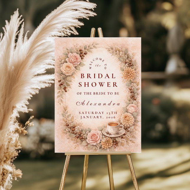 Coffee Theme Bridal Shower Foam Board (Creator Uploaded)