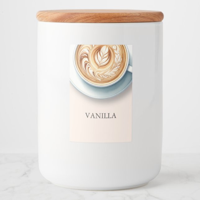 Coffee-Themed Bridal Shower Labels for Coffee Bar (Front)