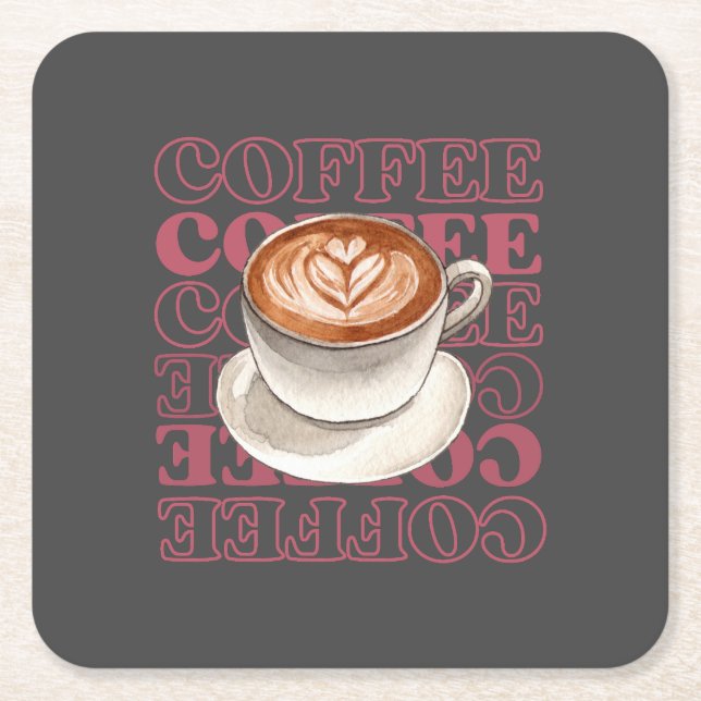 coffee themed coaster (Front)