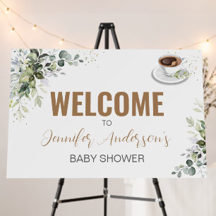 Coffee Themed Party Welcome Sign Foam Boards