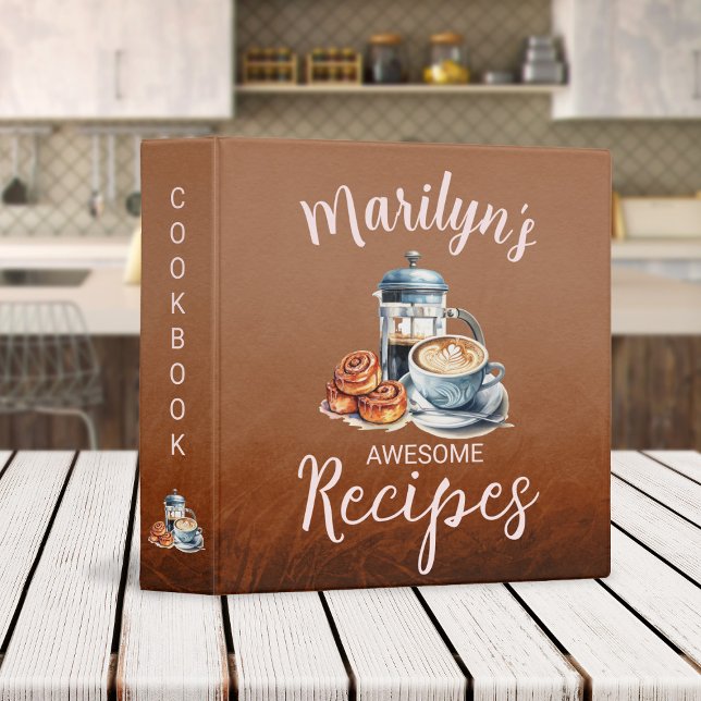 Coffee themed recipes 3 ring binder (Creator Uploaded)