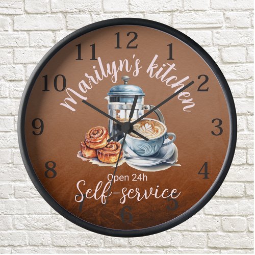 Coffee_themed Wall Clock