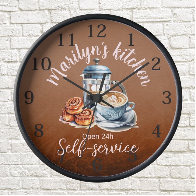 Coffee-themed Wall Clock (Creator Uploaded)