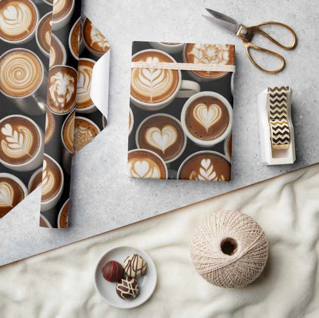 Coffee Themed Wrapping Paper (Crafts)