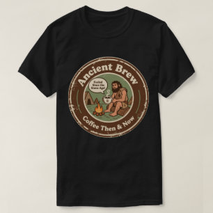 Coffee Then & Now Hilarious Paleo Morning Brew T-Shirt