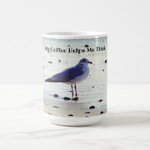 Coffee Think Seagull Beach Mug