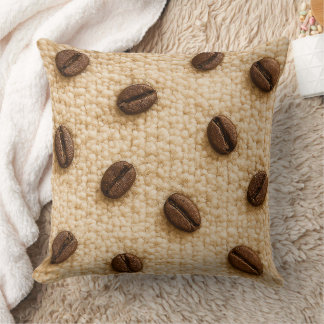 Coffee throw pillow