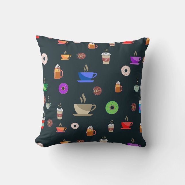 Coffee Throw Pillow (Front)