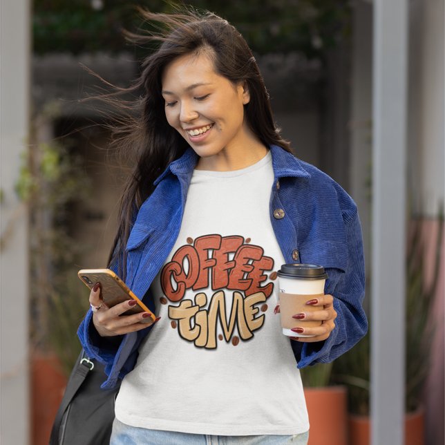 Coffee time calligraphy words  T-Shirt (Creator Uploaded)