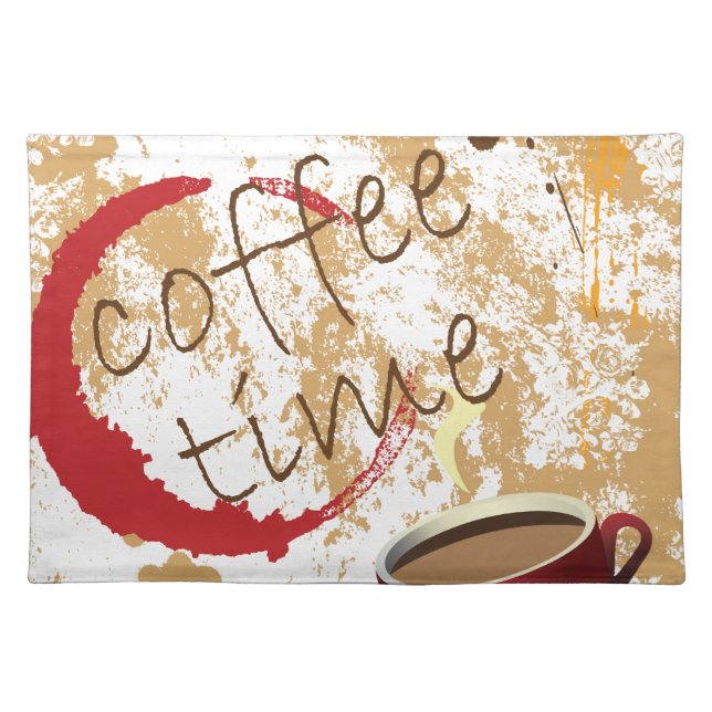 Coffee Time Cloth Placemat (Front)