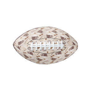 Coffee Time Cups Brown Grains Caffeine Lover Drink Football
