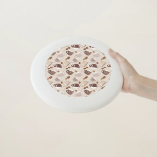 Coffee Time Cups Brown Grains Caffeine Lover Drink Wham-O Frisbee