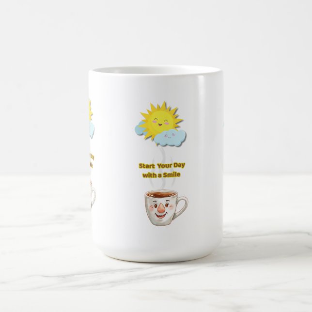 Coffee Time – Cute Smiling Cup (Center)