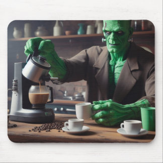 Coffee Time Frankenstein Mouse Pad