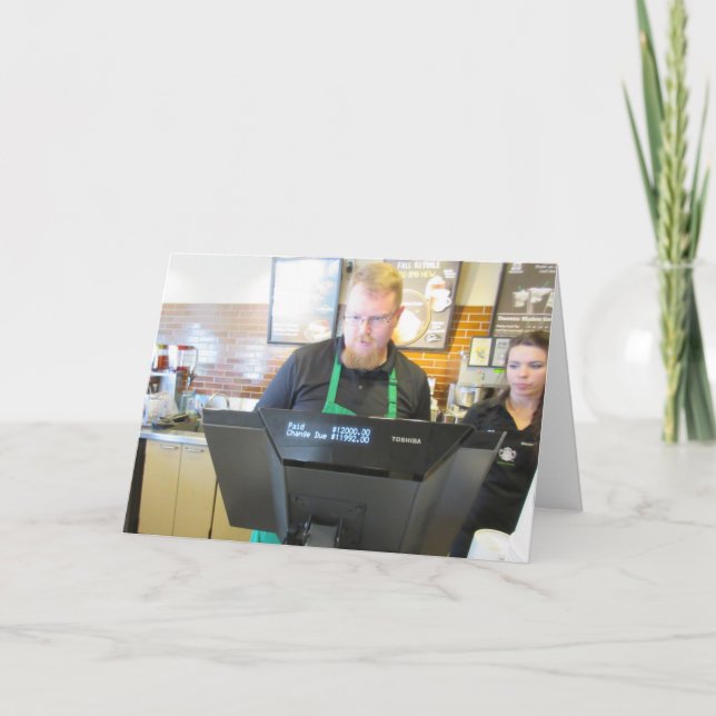 Coffee Time Greeting Card (Front)