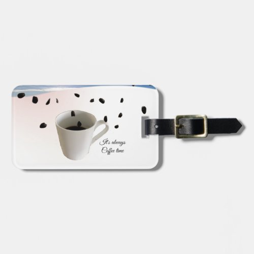 Coffee Time Luggage Tag