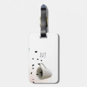 Coffee Time Luggage Tag (Back Vertical)