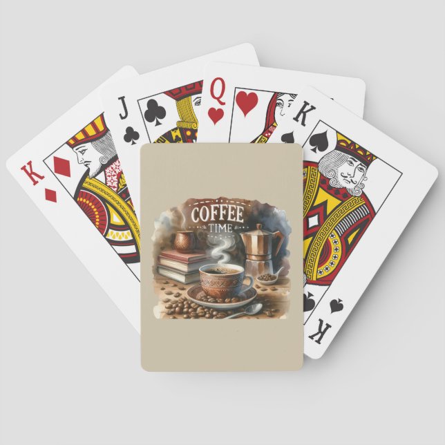 Coffee Time Playing Cards (Back)