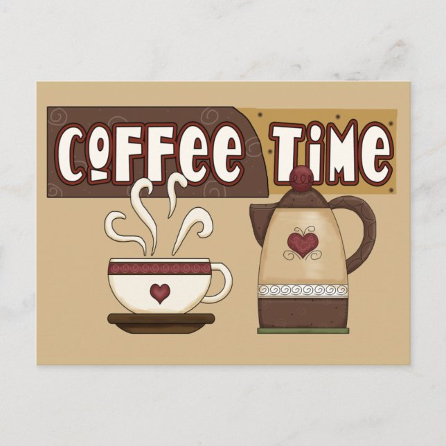 Coffee Time Postcard (Front)