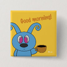 Coffee Time Rolly Squared Button