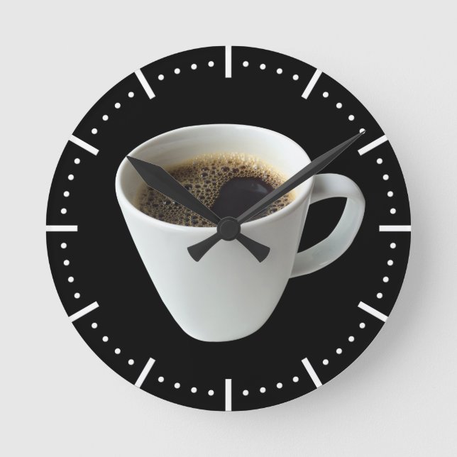 Coffee Time Round Clock (Front)