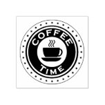 Coffee Time Rubber Stamp