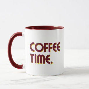 Coffee Time Simple Minimalist Everyday Coffee Mug