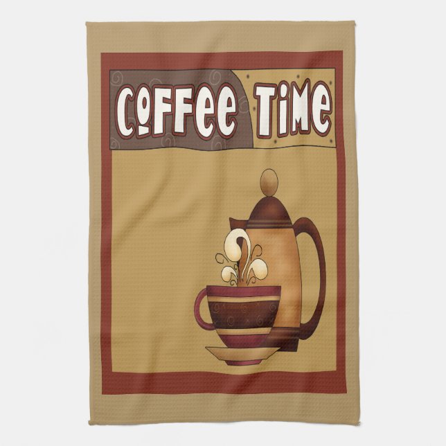 Coffee Time Towel (Vertical)