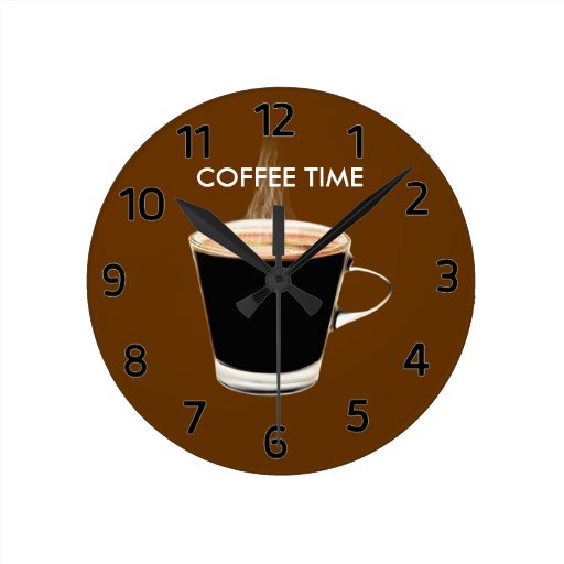 Coffee Time Wall Clock | Zazzle