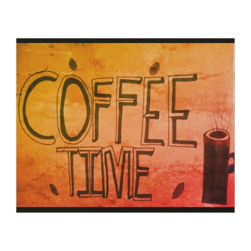 Coffee Time Wood Wall Art