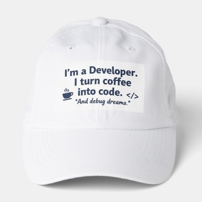 Coffee to code  Performance Cap (Front)