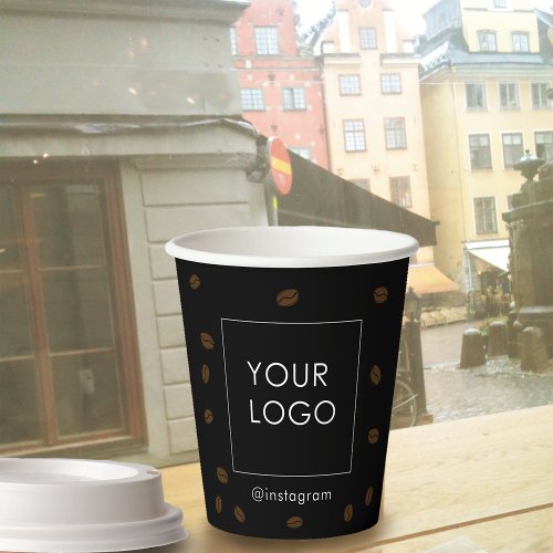 Coffee To Go Cafe Shop Kafeteria Business Logo  Paper Cups