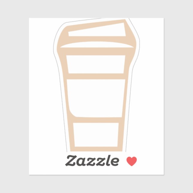 Coffee To-Go Cup Icon Sticker (Sheet)