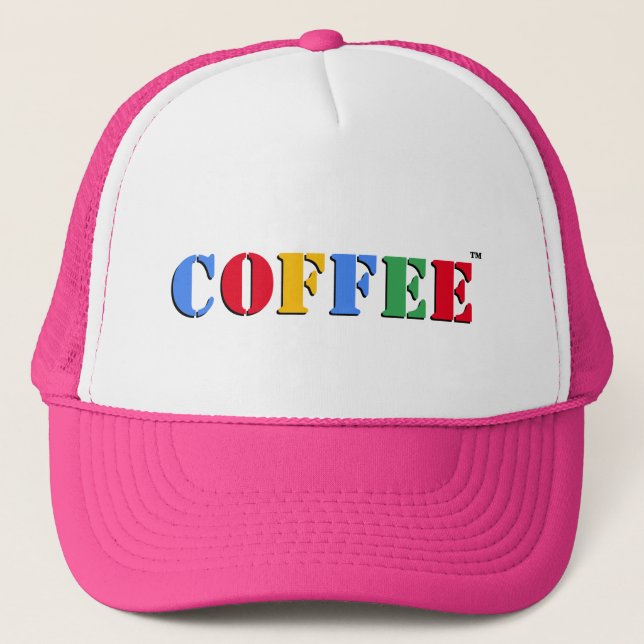 Coffee Trademark Trucker Hat (Front)