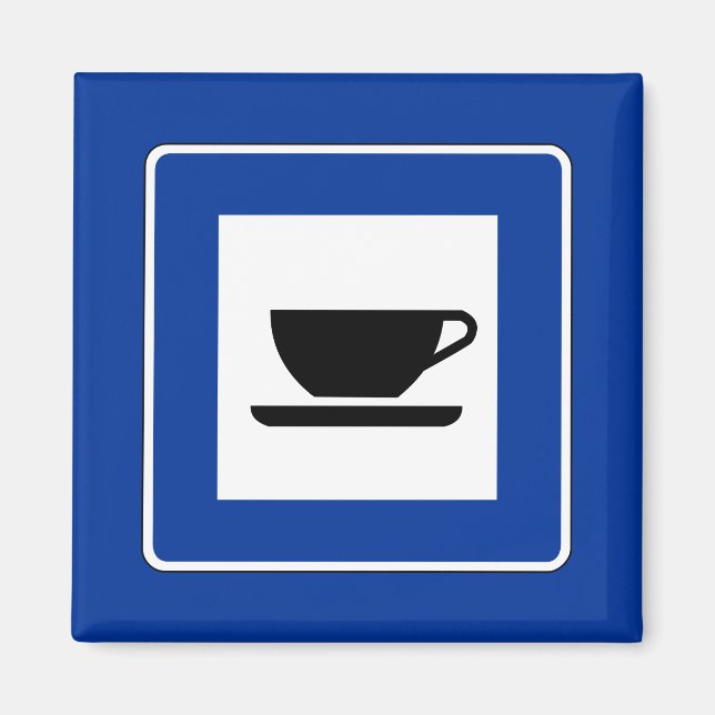 Coffee Traffic Sign Magnet (Front)